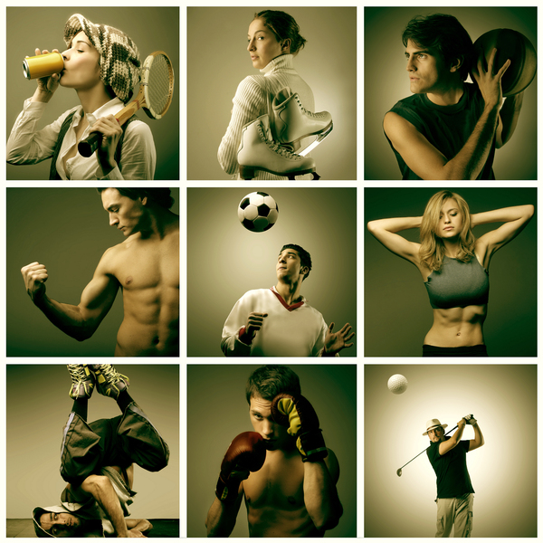 basket,woman,beauty,collage,young,box,body,boy,ball,basketball,golf,fitness,muscle,action,shoot,man,dance,soccer,skating,active,football,girl,tennis,activities,sport