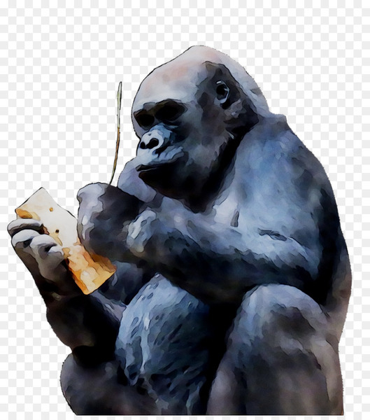 western gorilla,common chimpanzee,snout,gorilla,pan,western lowland gorilla,primate,statue,sculpture,art,png