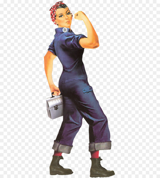 we can do it,rosie the riveter,rivet,home front,second world war,costume,halloween,clothing,halloween costume,sticker,factory,information,j howard miller,standing,figurine,png
