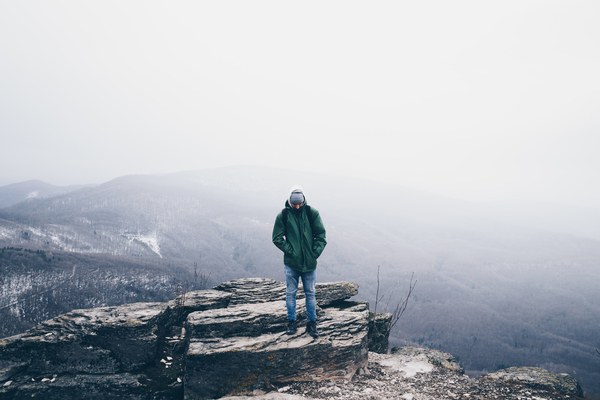 adult,adventure,climber,clouds,cold,daylight,exploration,fog,foggy,frost,frozen,high,hike,ice,landscape,man,mountain climbing,mountain peak,mountains,nature,outdoor,outdoors,park,person,rocks,scenery,scenic,snow,top,trees,view,winter,Free Stock Photo