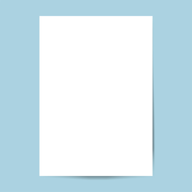White printer paper on white surface photo – Free Copy space Image