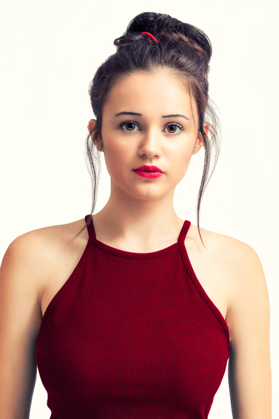 Woman Wearing Red Camisole · Free Stock Photo