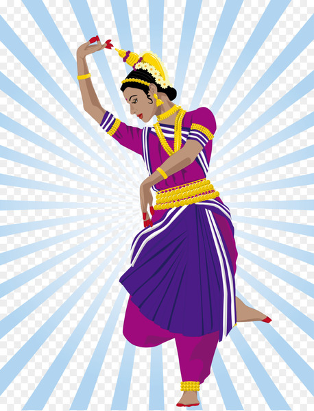 Young Woman Performing Folk Dance, Indian Dancer in Traditional Clothes  Vector Illustration:: tasmeemME.com
