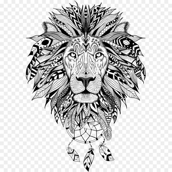 lion,tattoo,sleeve tattoo,drawing,aztecs,abziehtattoo,royaltyfree,art,felidae,head,big cats,blackandwhite,wildlife,snout,carnivore,roar,coloring book,line art,crest,logo,png