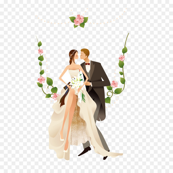 wedding invitation,wedding,bridegroom,bride,encapsulated postscript,bride  groom direct,cartoon,weddings in india,wedding dress,figurine,flower,gown,png