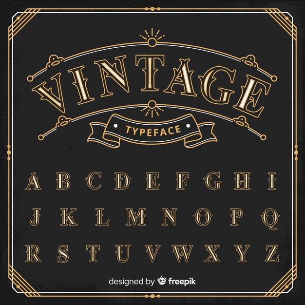 Free: Vintage alphabet - nohat.cc