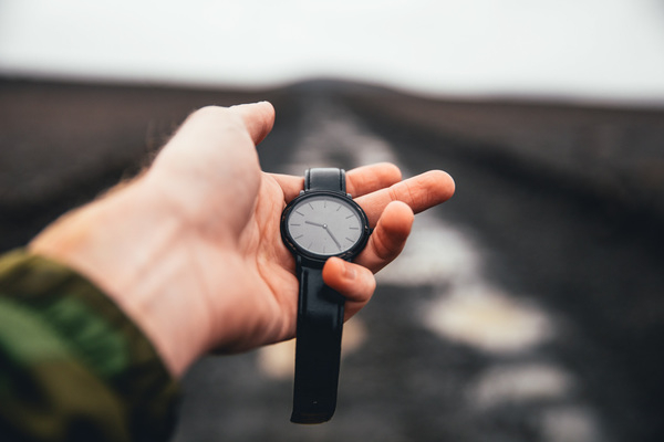 band,black,cloud,drive,hand,highway,horizon,landscape,material,sky,time,blurred background,communicaion,fingers,held,highway appearance,journey,man,motorway,outdoor,palm,product,road,strap,travel,watch,way,wrist,wrist watch,wristband