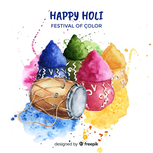 Indian man holi festival enjoy Stock Vector Images - Alamy