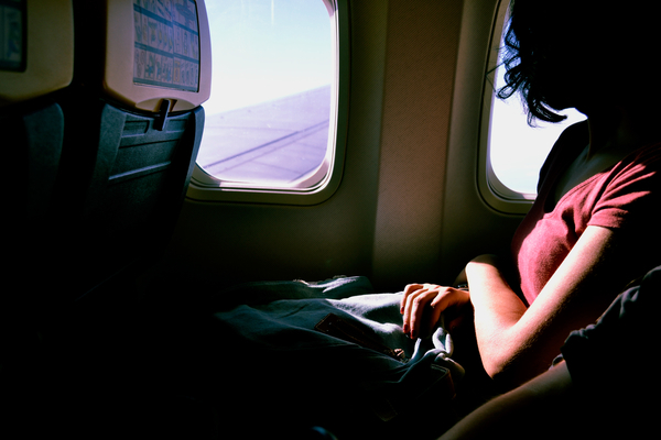 airplane,flight,seats,people,woman,girl,lady