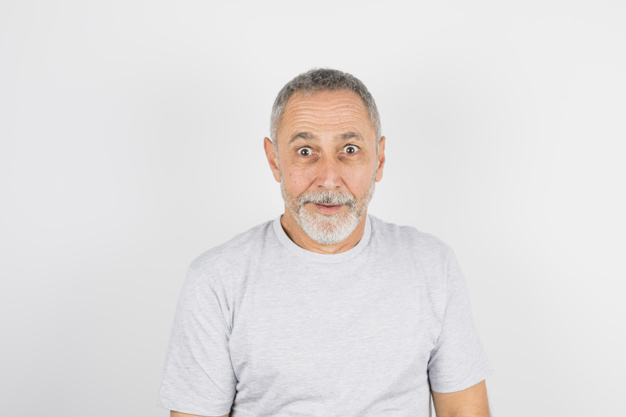 background,camera,man,t shirt,space,shirt,creative,grey background,smiley,tshirt,funny,old,grey,studio,simple background,cloth,old man,simple,hairstyle,textile,cotton,happiness,material,creative background,gentleman,elderly,positive,male,joy,senior,look,adult,horizontal,surprised,copy,looking,wear,handsome,casual,cheerful,aged,amazed,mature,bearded,at,copy space,looking at camera