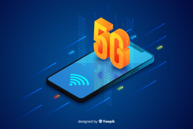5g,illustrated,artwork,concept,device,futuristic,modern,isometric,graphic,network,technology,design,abstract,pattern,background