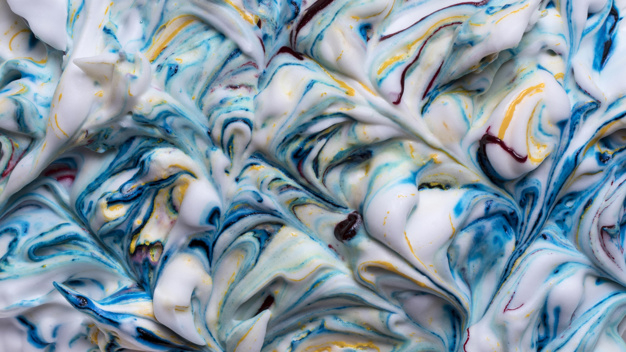 rippled,elevated,indoors,overhead,mixed,creamy,still,simplicity,textured,multicolored,blend,wet,surface,high,fluid,foam,artistic,liquid,simple,element,cream,creativity,creative,decoration,elegant,backdrop,white,color,art,wallpaper,paint,blue,texture,design,abstract,watercolor,pattern,background