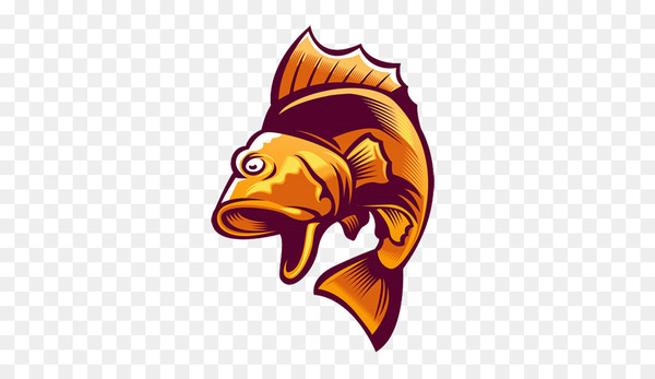 Free: Clip art Logo Fish Vector graphics Mascot - BASS Fishing
