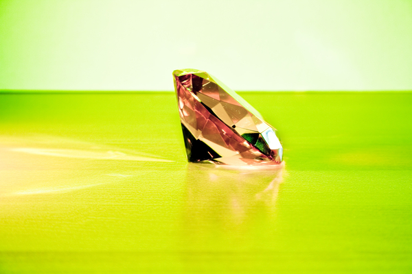 cc0,c1,diamond,green,pink,refraction,free photos,royalty free