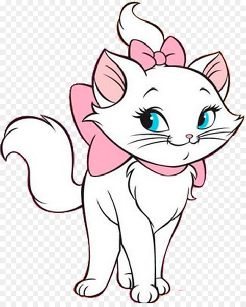 cat,kitten,marie,pink cat,walt disney company,cartoon,drawing,film,animated cartoon,painting,aristocats,white,face,line art,whiskers,small to medium sized cats,mammal,cat like mammal,nose,vertebrate,head,domestic short haired cat,carnivoran,tail,flower,organ,black and white,organism,artwork,fictional character,paw,animal figure,tabby cat,png