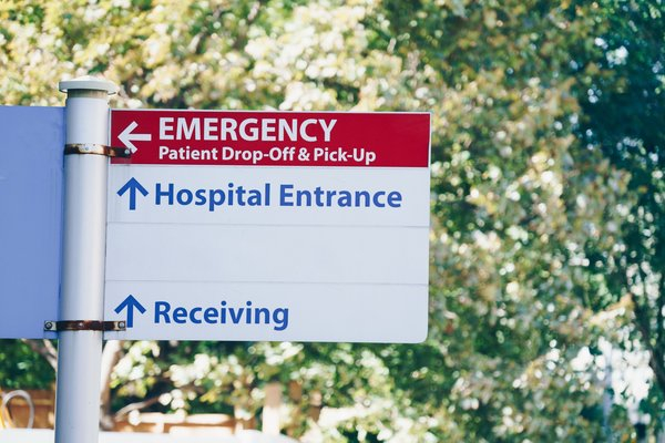  sign,hospital,emergency,directions, information