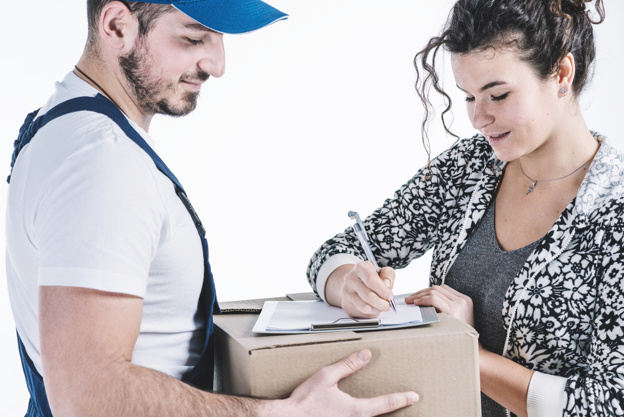 people,man,box,delivery,sign,pen,mail,job,service,package,writing,customer,studio,shipping,uniform,signature,beautiful,order,cardboard,lovely