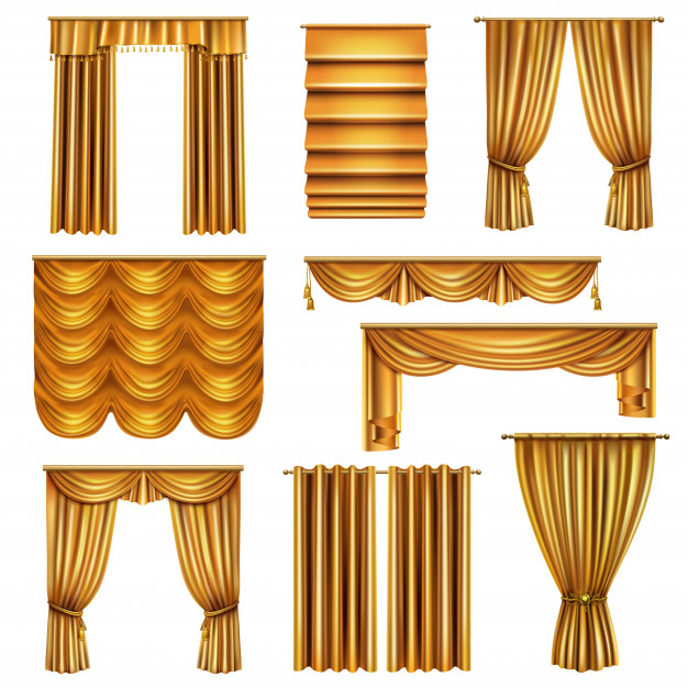 pleated,various,drapery,domestic,drape,isolated,tassel,cornice,sample,indoor,cord,velvet,stream,fold,trend,realistic,set,collection,shiny,material,hanging,silk,theater,fabric,curtain,interior,rope,stage,window,elegant,shape,3d,luxury,fashion