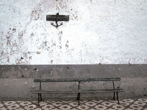 white,wall,anchor,bench,wood,stones