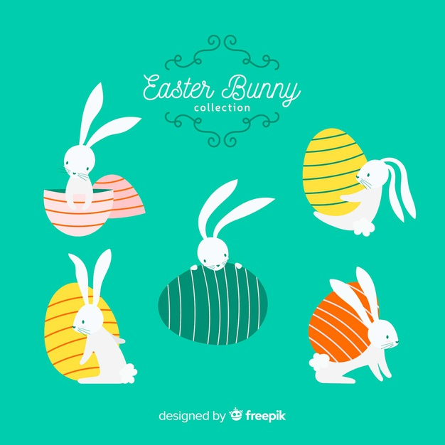 paschal,seasonal,tradition,cultural,set,collection,eggs,bunny,traditional,egg,rabbit,religion,easter,flat,holiday,celebration,spring,animal