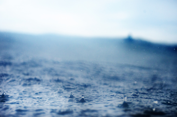 blue,ocean,rain,rain drops,sea,seascape,water,weather,Free Stock Photo