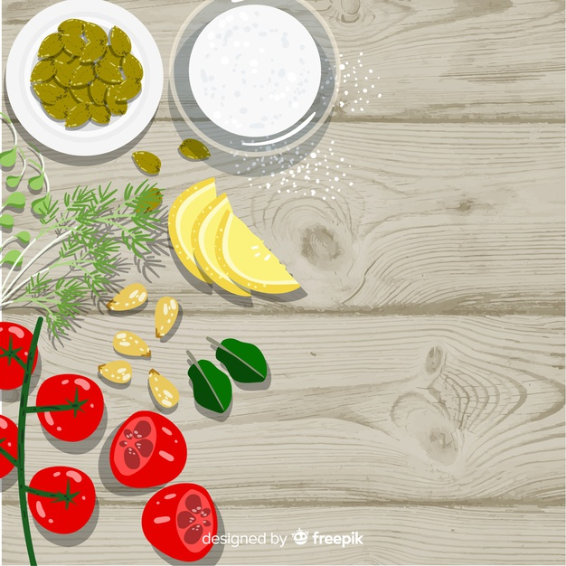 foodstuff,tomatoe,slice,tasty,delicious,almond,background texture,flat background,salt,background food,bowl,eating,nutrition,diet,texture background,healthy food,eat,background design,lemon,flat design,healthy,food background,cooking,flat,wood background,fruits,vegetables,wood texture,kitchen,wood,texture,design,food,background