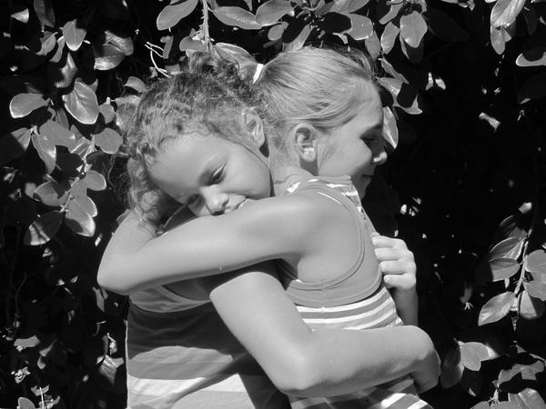 children,hug,friends,love