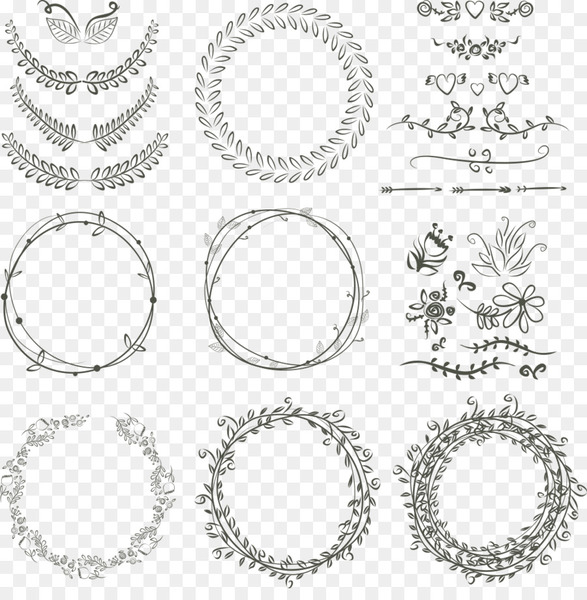 wreath,wedding invitation,drawing,scalable vector graphics,laurel wreath,flower,garland,graphic design,floral design,wedding,line art,symmetry,point,monochrome photography,body jewelry,number,text,monochrome,circle,line,black and white,png