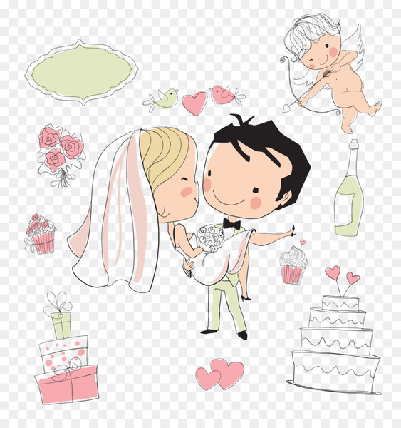 wedding,invitation,drawing,bride,groom,png