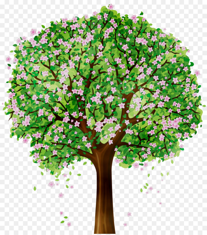 tree,flower, cartoon,drawing,branch,floral design,watercolor painting,wall decal,green,plant,leaf,woody plant,grass,arbor day,plant stem,plane,trunk,elm,png