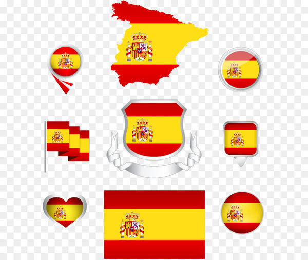 España flag.eps Royalty Free Stock SVG Vector