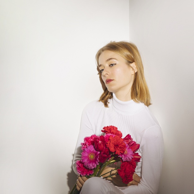 square format,looking at camera,pensive,indoors,leaning,thoughtful,blond,bunch,serious,format,gerbera,casual,dreaming,carnation,stem,looking,lonely,pretty,adult,alone,spring flowers,beauty woman,bright,sitting,beautiful,spring background,pink flower,fresh,young,bouquet,female,romantic,sad,cute background,light background,model,flower background,plant,colorful background,person,pink background,white,square,clothes,colorful,wall,white background,spring,cute,pink,green background,camera,green,light,woman,flowers,flower,background