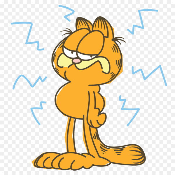 sticker,line,garfield,messaging apps,bare tree media inc,snapchat,cat,paws inc,online chat,creative partner,fan art,momo,garfield and friends,cartoon,pleased,tail,line art,fictional character,art,png
