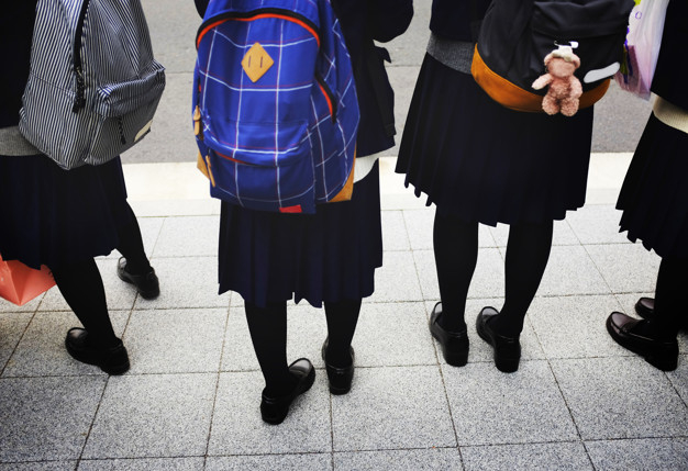 school,city,education,road,japan,bag,japanese,modern,natural,students,group,town,youth,morning,urban,outdoor,together,uniform,backpack,back