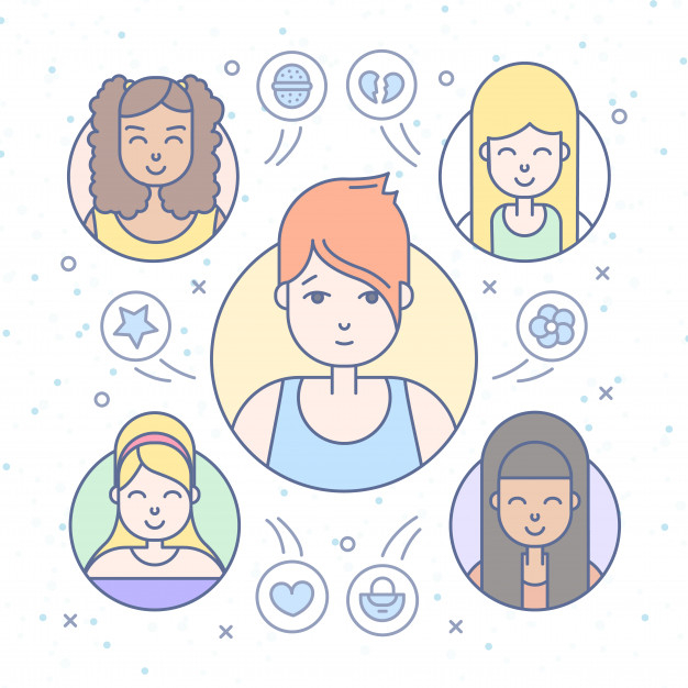 business,people,icon,fashion,social media,character,cartoon,beauty,cute,face,hipster,web,avatar,social,business people,flat,profile,head,teenager