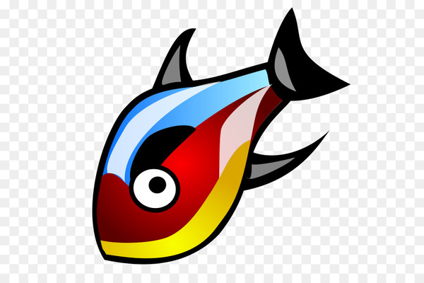 Fish Line Art - Openclipart