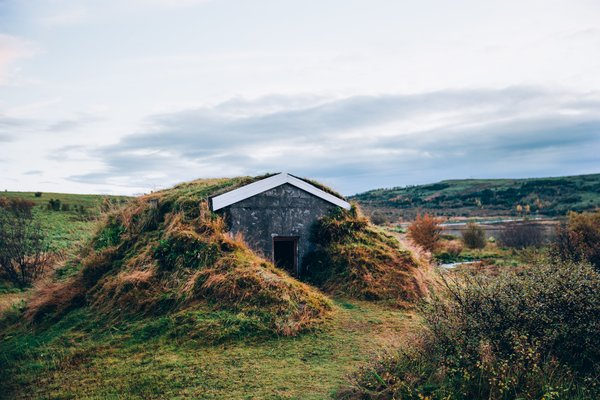  hut,grass,house,hills,nature,bunker,icel, background