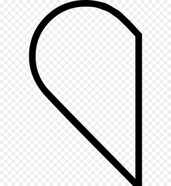 Free: Portable Network Graphics Clip art Computer Icons Scalable Vector  Graphics Image - half heart shape tracing 