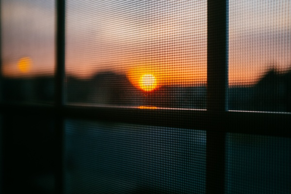 sunset,dusk,screen,window