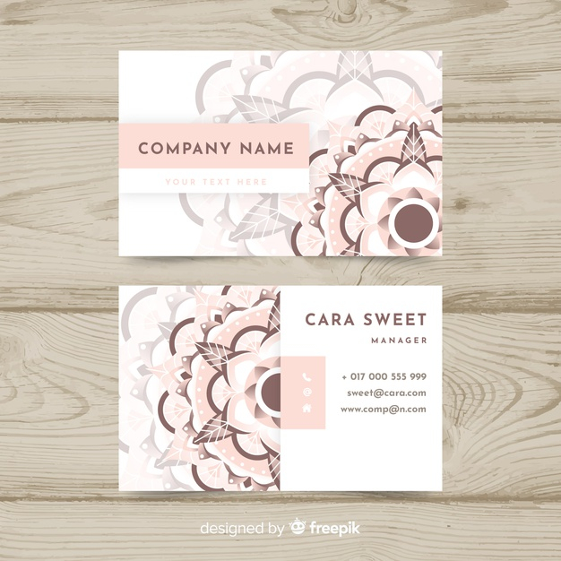 logo,business card,business,floral,card,template,mandala,office,visiting card,presentation,stationery,corporate,flat,company,corporate identity,branding,data,information,visit card,identity