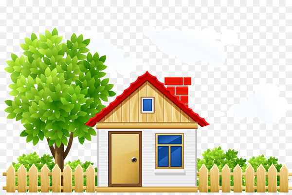 garden,yard,house,fence,flower garden,tree,fence pickets,computer icons,download,home,property,roof,cottage,real estate,building,grass,land lot,residential area,farm,rural area,plant,facade,landscape,shed,home fencing,png