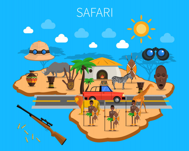 tribes,fauna,exotic,continent,wildlife,set,local,collection,object,population,hunting,concept,icon set,binoculars,map icon,drum,travel icon,safari,car icon,zebra,trip,giraffe,traditional,african,life,symbol,tourism,africa,decorative,gun,emblem,adventure,illustration,elements,compass,jungle,hat,lion,icons,shield,animal,girl,nature,map,travel,car,tree