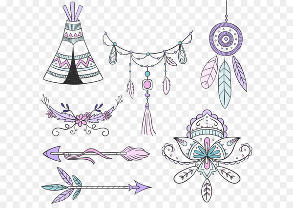 boho chic,ornament,feather,dreamcatcher,art,tipi,graphic design,watercolor painting,drawing,font,purple,pattern,body jewelry,graphics,lavender,illustration,product design,design,violet,line,fashion accessory,clip art,png
