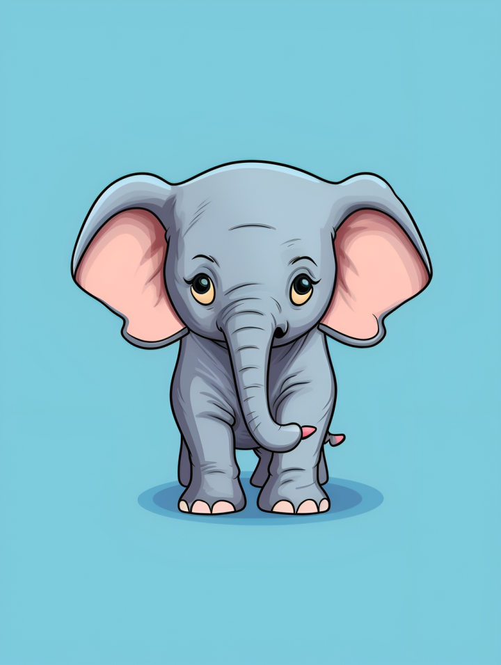 elephant,animals,cartoon,minimalistic,minimal,cute,baby