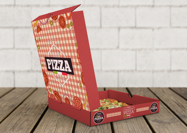 opened,mock,showroom,showcase,carton,cardboard,italian,packaging box,up,open,eat,package,mock up,delivery,packaging,pizza,box,template,food,mockup