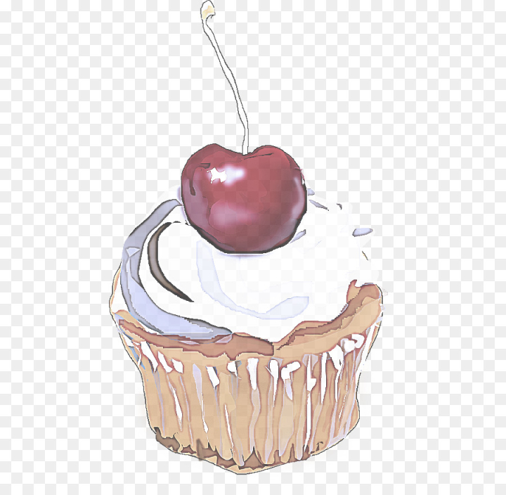 food,icing,cupcake,baking cup,dessert,baked goods,heart,cake,fruit,cherry,png
