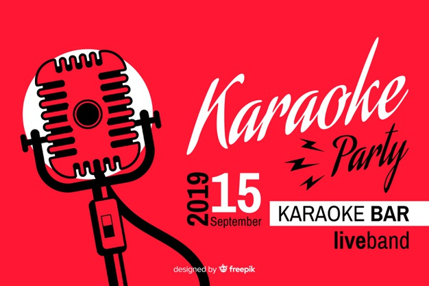 singing,karaoke,sing,fun,night,creative,microphone,happy,template,cover,party,music,invitation,flyer,banner