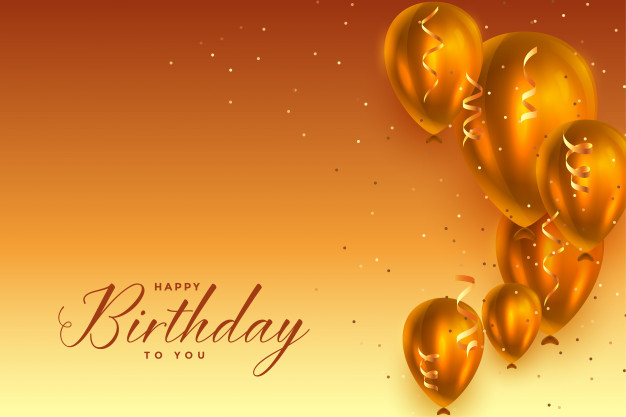 Free: Beautiful happy birthday celebration balloons background Free Vector  