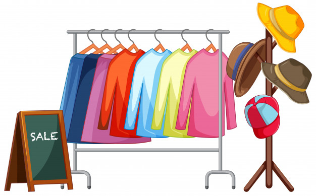 rack,clothing,hat,clothes,shirt,cartoon,fashion,sale