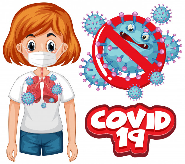 Free: Coronavirus poster design with word covid 19 and bad lungs Free ...